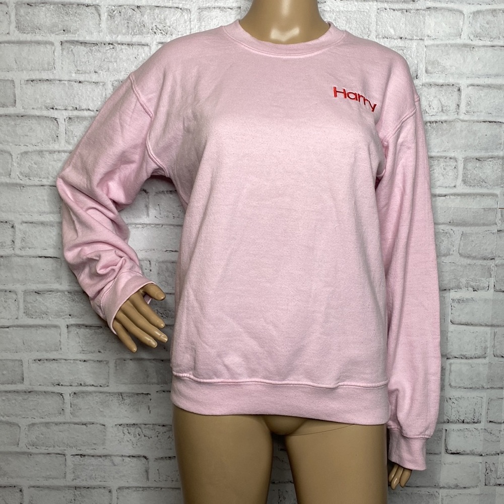 Harry Styles Treat People with Kindness pink crewneck sweatshirt